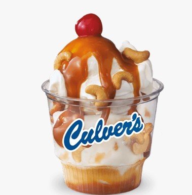 Culver's Caramel Cashew Sundae